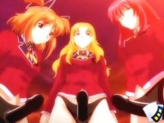 Hentai Video Featuring Three Women Using Strap-ons To Pleasure A Submissive